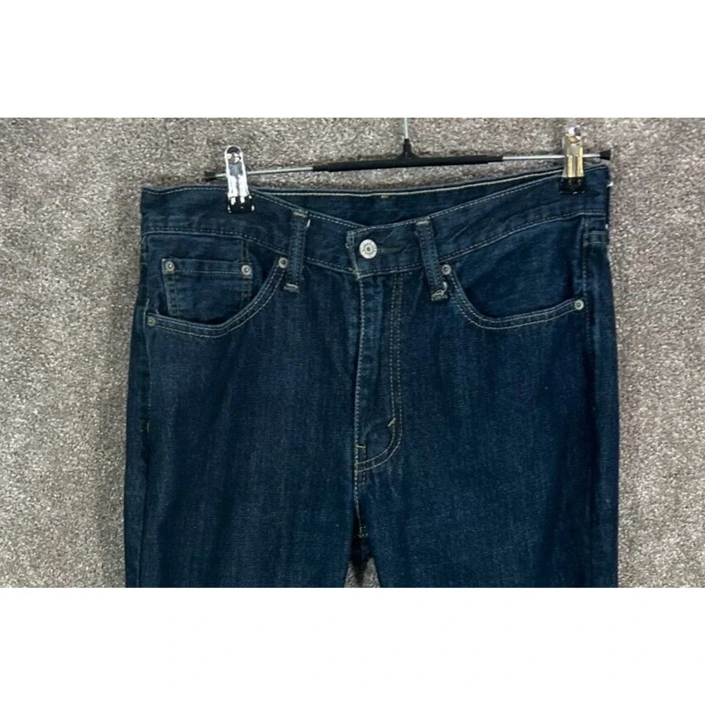 Levis 514 Jeans Mens 33X32‎ Blue Measures 32X30 Straight Leg Dark Wash
